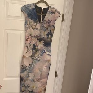 Ted Baker London Amily Floral Geo Midi Dress